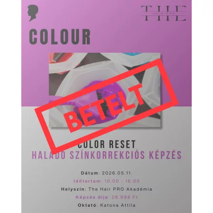 Color Reset- Haladó színkorrekciós képzés 2026.05.11.