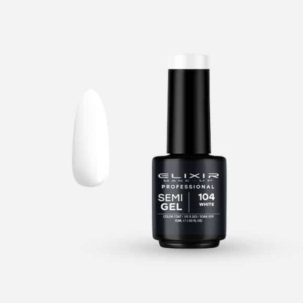 Elixir Semi Gel #104 White 15 ml