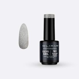 Elixir Semi Gel #161 Glitter Silver 15 ml