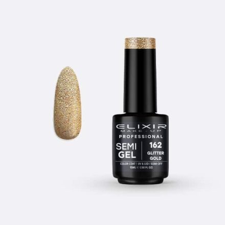 Elixir Semi Gel #162 Glitter Gold 15 ml