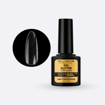 Elixir Semi Gel #282 Glitter Top Coat 15 ml