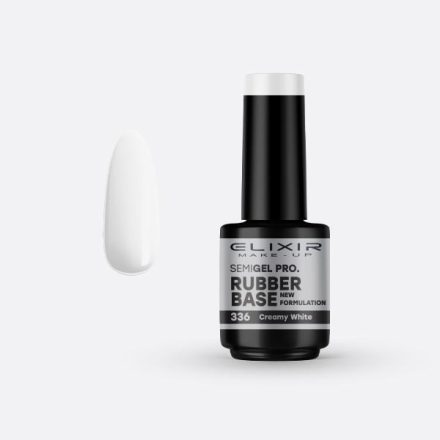 Elixir Semi Gel Rubber Base #336 Creamy White 15 ml