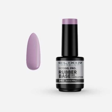 Elixir Semi Gel Rubber Base #340 Extra Milky 15 ml