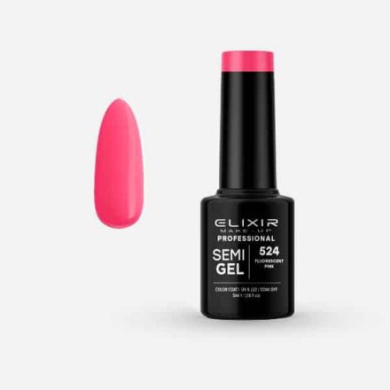 Elixir Semi Gel #524 Fluorescent pink 5 ml