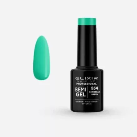 Elixir Semi Gel #554 Caribbean green 5 ml