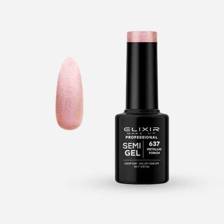 Elixir Semi Gel #637 Metallic punch 5 ml