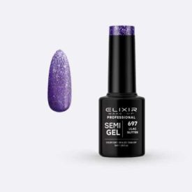 Elixir Semi Gel #697 Lilac Glitter 5 ml