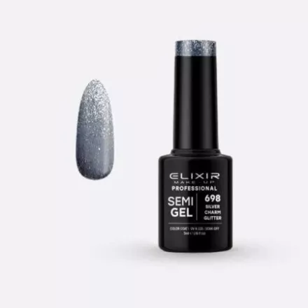 Elixir Semi Gel #698 Silver Charm Glitter 5 ml 