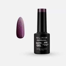 Elixir Semi Gel #699 Darkorchid Glitter 5 ml