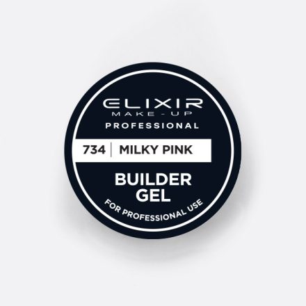 Elixir Builder Gel #734 Milky Pink 30 gr