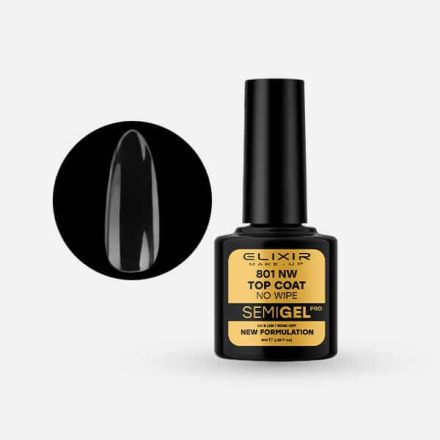 Elixir Semi Gel #801NW Top Coat (No Wipe) 8 ml