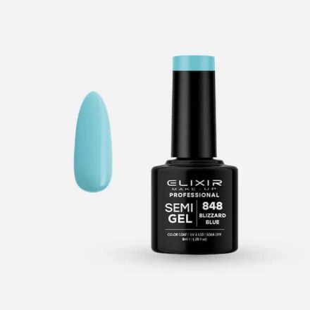 Elixir Semi Gel #848 Blizzard Blue 8 ml