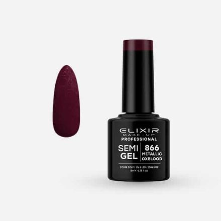 Elixir Semi Gel #866 Metallic Oxblood 8 ml