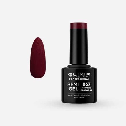 Elixir Semi Gel #867 Metallic Rosewood 8 ml