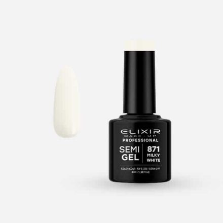 Elixir Semi Gel #871 Milky White 8 ml