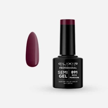 Elixir Semi Gel #891 Rich maroon 8 ml