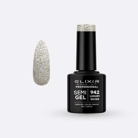 Elixir Semi Gel #942 Luxury Silver 8 ml