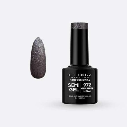 Elixir Semi Gel #972 Graphite Metal 8 ml