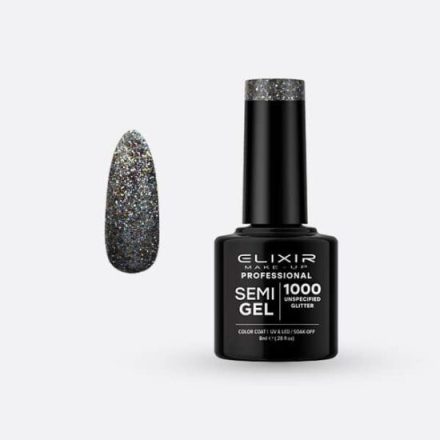 Elixir Semi Gel #1000 Unspecified Glitter 8 ml