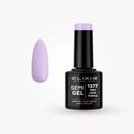 Elixir Semi Gel #1377 Very light purple 8 ml