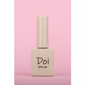   Nailbayo DOI Nudi Glitter Gel Glitteres Szirupzselé Gold 10 ml