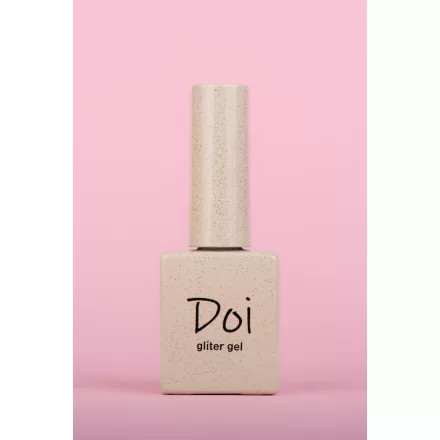 Nailbayo DOI Nudi Glitter Gel Glitteres Szirupzselé Gold 10 ml