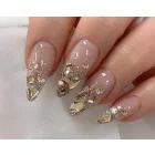 Nailbayo DOI Nudi Glitter Gel Glitteres Szirupzselé Gold 10 ml