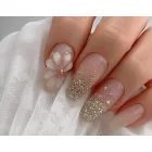 Nailbayo DOI Nudi Glitter Gel Glitteres Szirupzselé Gold 10 ml