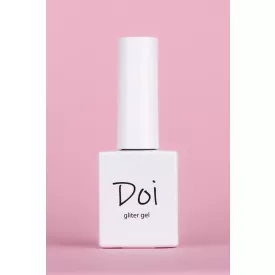   Nailbayo DOI Nudi Glitter Gel Glitteres Szirupzselé Silver 10 ml