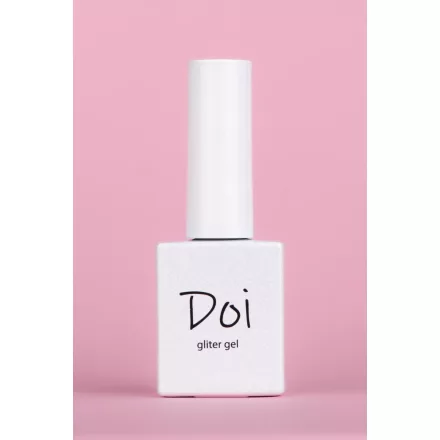 Nailbayo DOI Nudi Glitter Gel Glitteres Szirupzselé Silver 10 ml