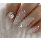 Nailbayo DOI Nudi Glitter Gel Glitteres Szirupzselé Silver 10 ml