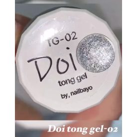   Nailbayo Doi Tong gel Körömdíszítő gél #2 ragyogást fokozó 10 g