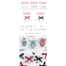 JELLO JELLO Charm piros masni, 5 db NSR102