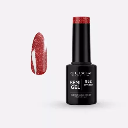 Elixir Semi Gel #852 Love Red 5 ml