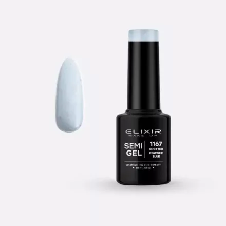Elixir Semi Gel #1167 Spotted Powder Blue 5 ml