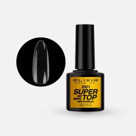 Elixir Super Top Coat #2001 No Wipe 8 ml