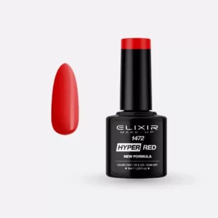 Elixir Semi Gel #1472 Hyper Red 8 ml