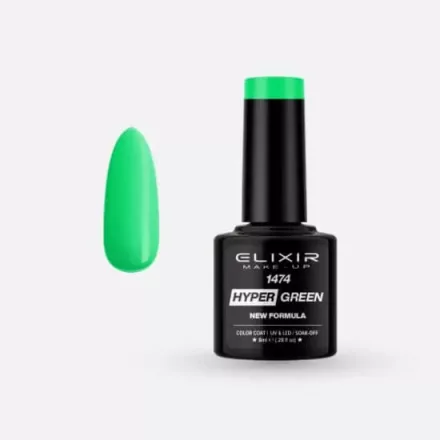 Elixir Semi Gel #1474 Hyper Green 8 ml