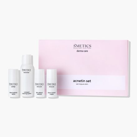 S'METICS  acnetin set (incl: compact clearing system, beta hydroxy säure, silver control cream, dht sebum reducer