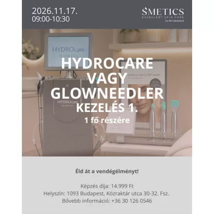 S'METICS Ismerd meg az S'METICS kozmetikai kezelőgépeit! Foglalj időpontot HYDROcare vagy GLOWneedler kezelésre és éld át a vendégélményt! 11.17. 9.00-10.30