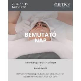   S’METICS by dermaceutical BEMUTATÓ NAP 2026.11.19. 14.00-17.00