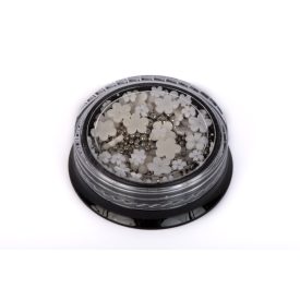 The Nail PRO Körömdísz gyöngy ezüst mix