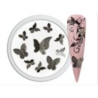 The Nail PRO Körömdísz 3D pillangó fekete